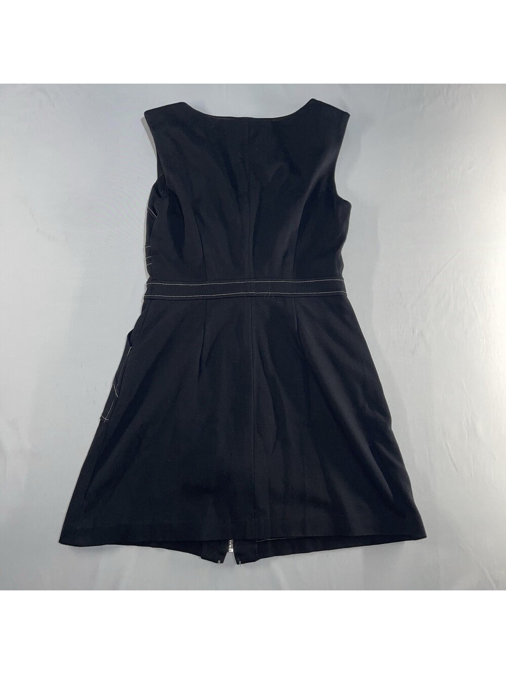 Laundry Shelli Segal Dress Women’s Size 4 Black Ponte Knit Utility Pockets - Picture 7 of 8